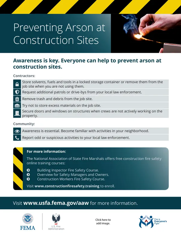 Prevent Preventing Arson at Construction Sites