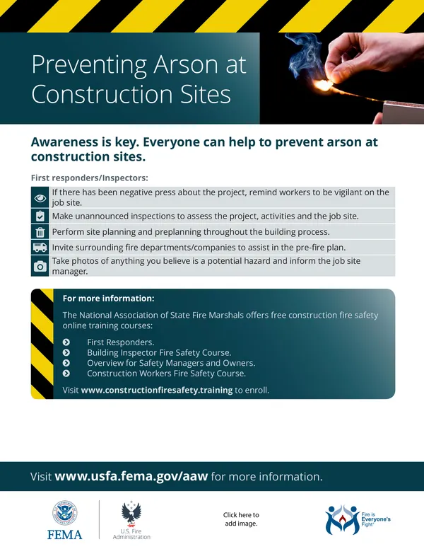 Preventing Arson at Construction Sites... What You Can Do