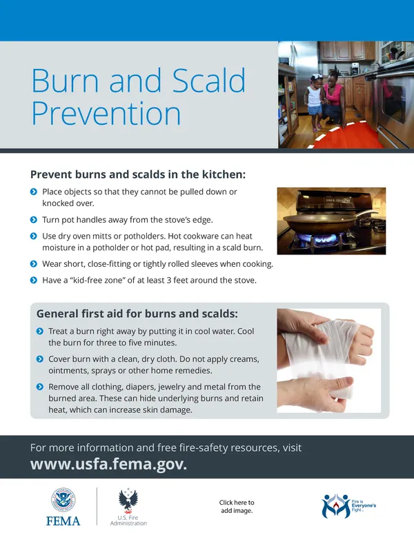 burn and scald prevention flyer