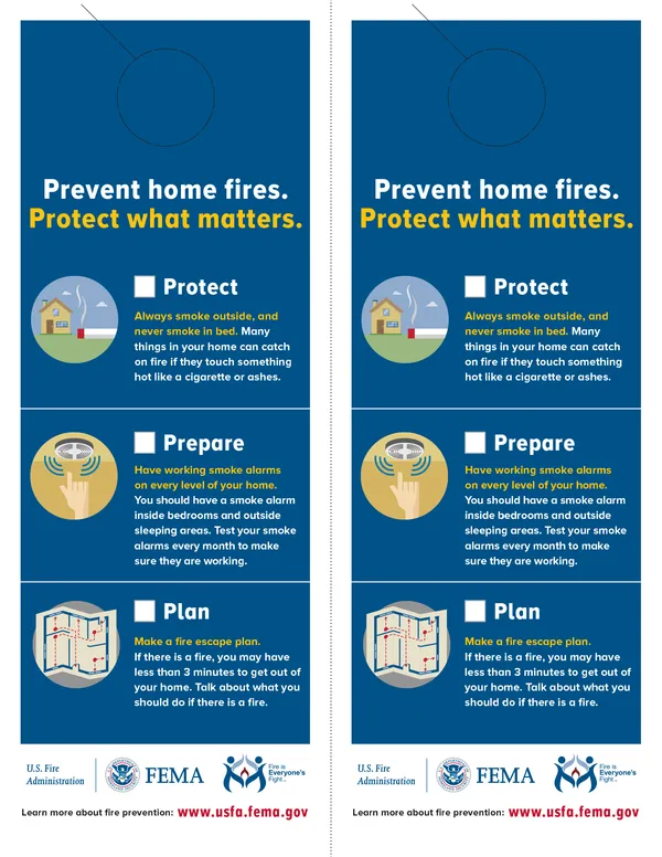 handout: prevent home fires. Protect what matters