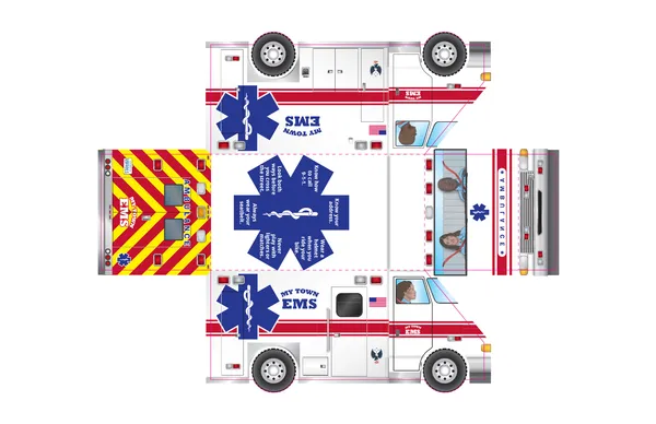 Foldup ambulance activity sheet