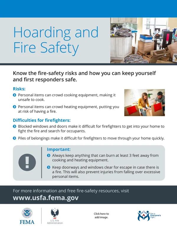 portable heater fire safety flyer