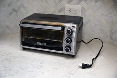 unplugged toaster oven