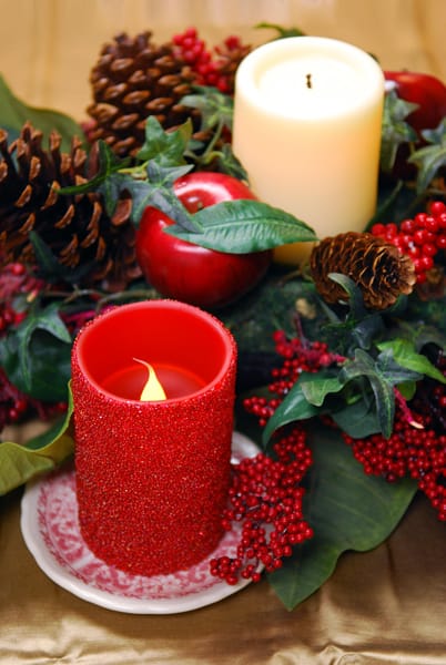 holiday flameless candles