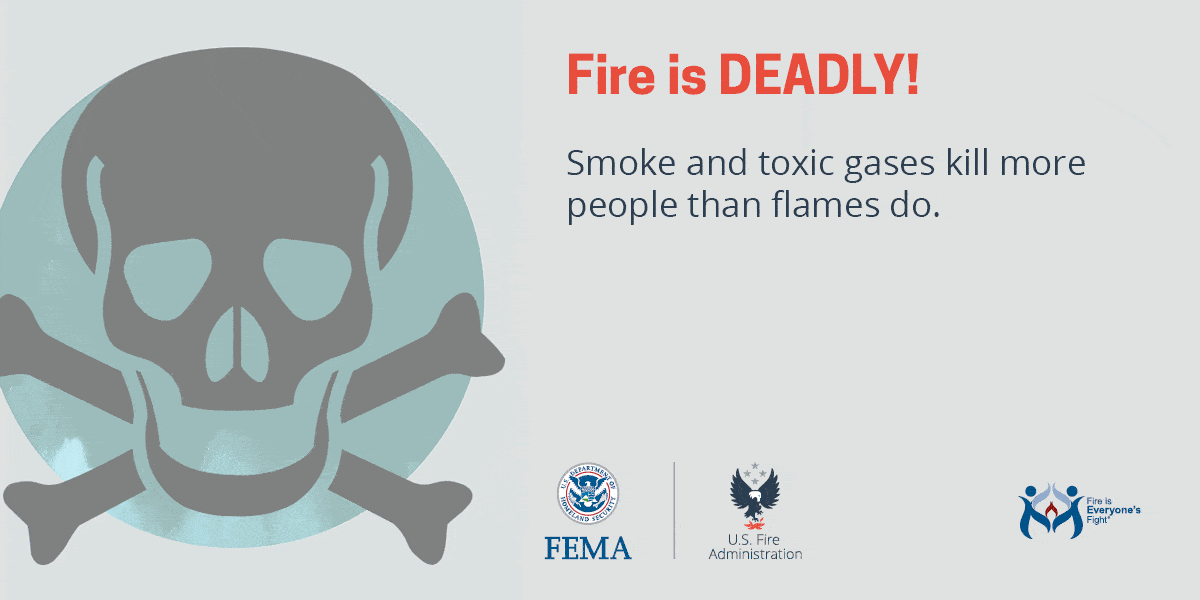 Fire is DEADLY social media card