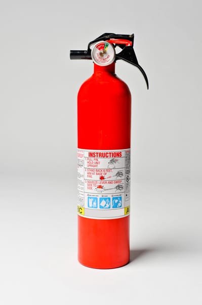 red fire extinguisher