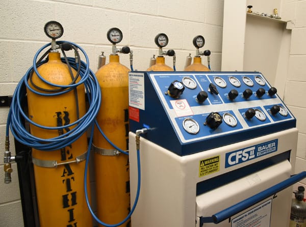 SCBA station