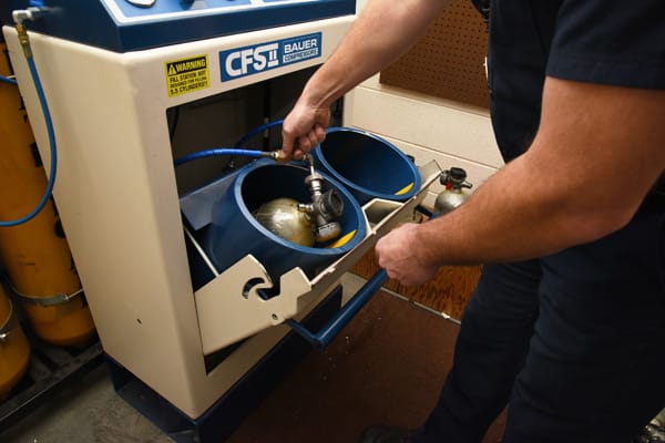 SCBA station