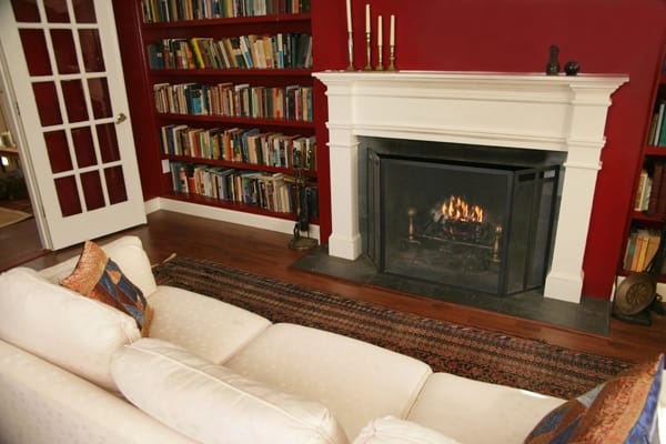 living room fireplace