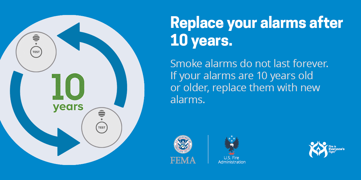 social card: replace your alarms after 10 years