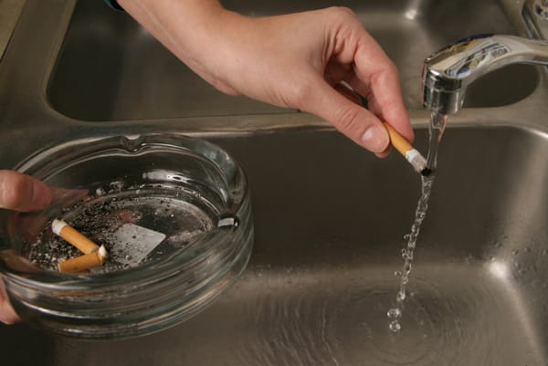 soaking ashes in running water