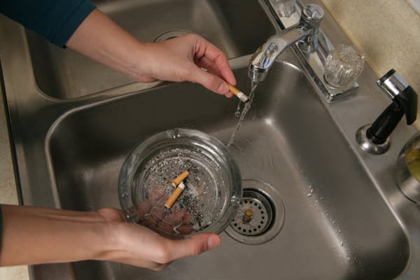 soaking ashes in running water