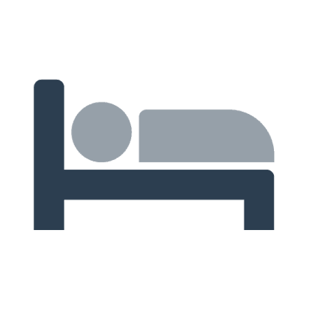 person lying in a bed