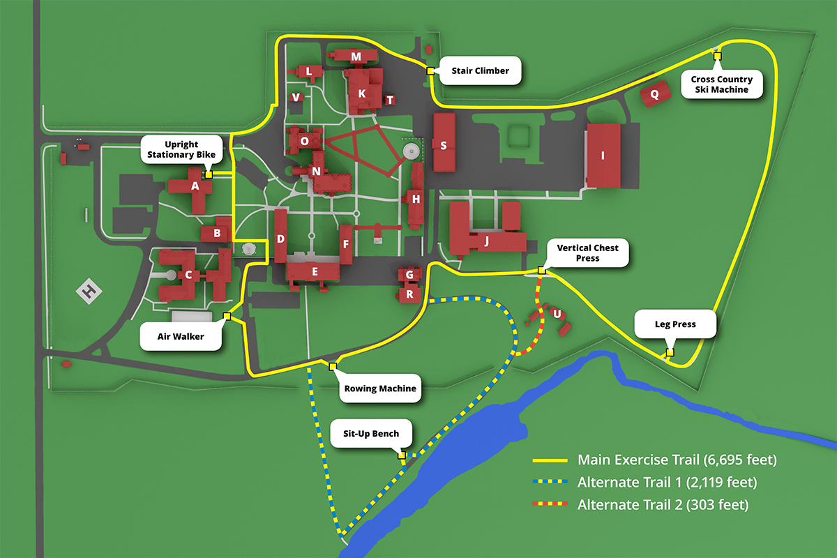 Stay-fit trails map