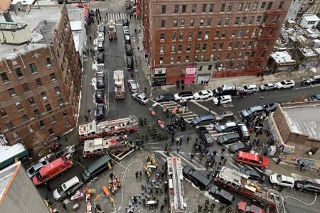 photo of Twin Parks Fire incident scene