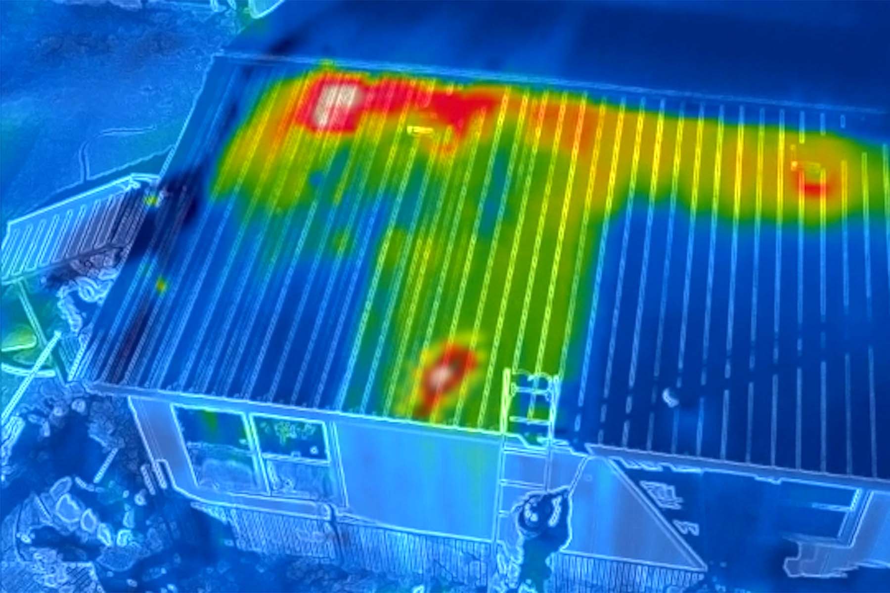 heat map of roof