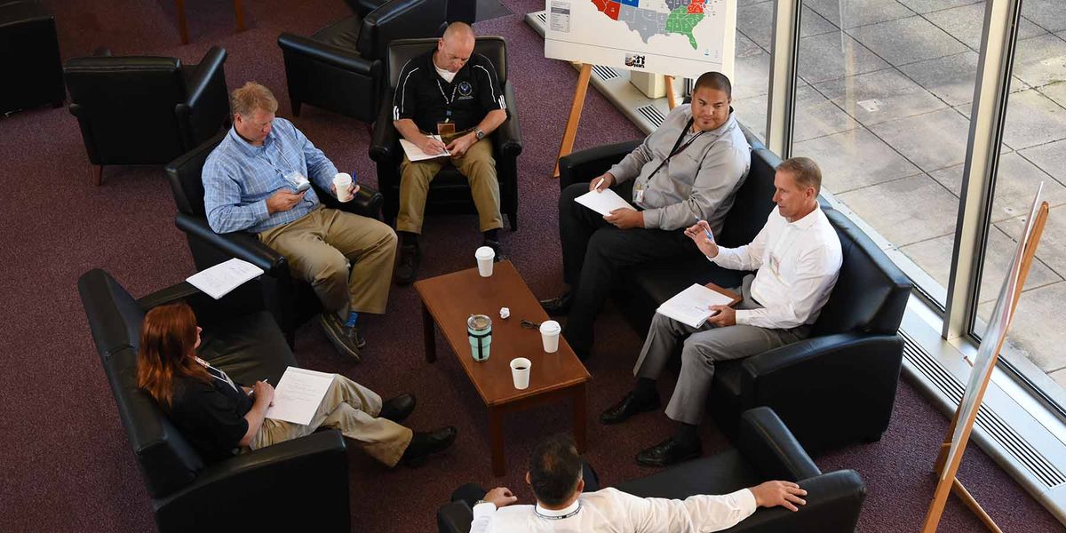 Photo of EFO Program students participating in a breakout session