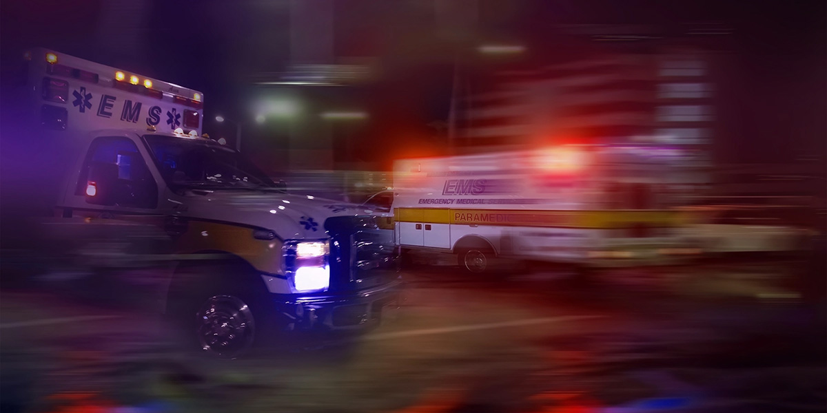 Photo of EMS ambulance