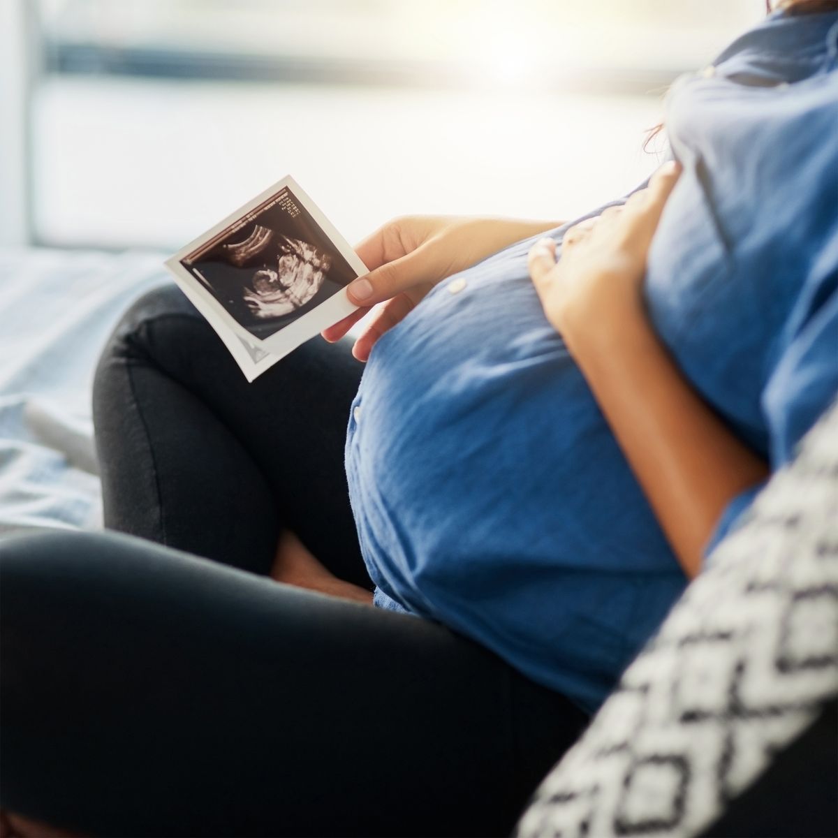 Photo of a pregnant woman.