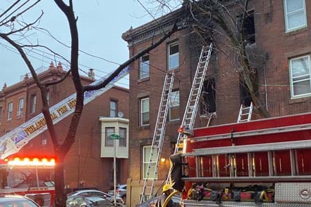 photo of Fairmount neighborhood fire