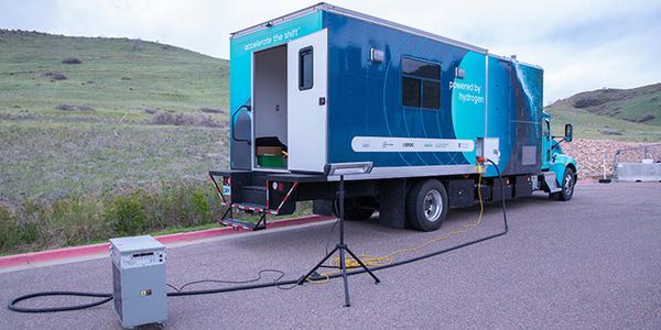 Photo of a hydrogen truck