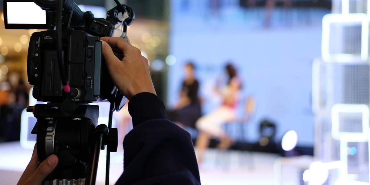 Photo of a press event.