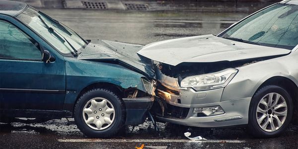 Photo of a vehicle crash