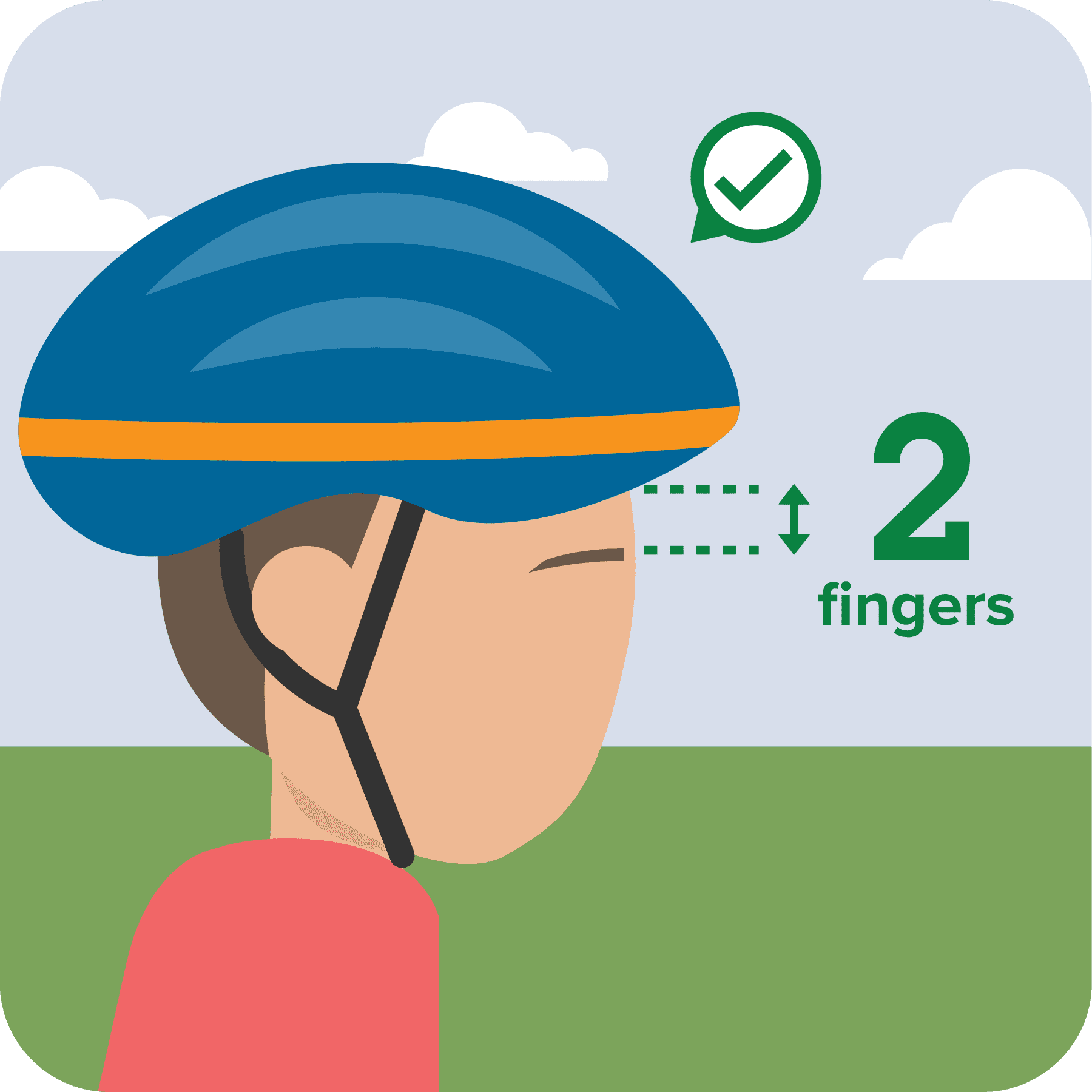 Snug helmet fit.