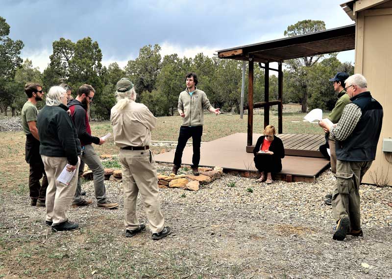 community members meeting about wildfire projects
